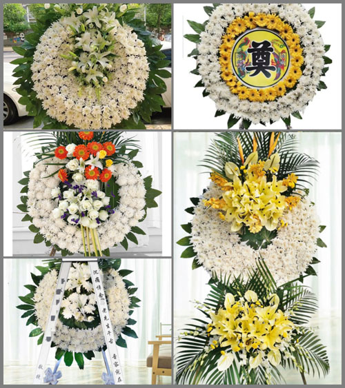广东韶关市南雄市坪田镇龙头村花圈速递